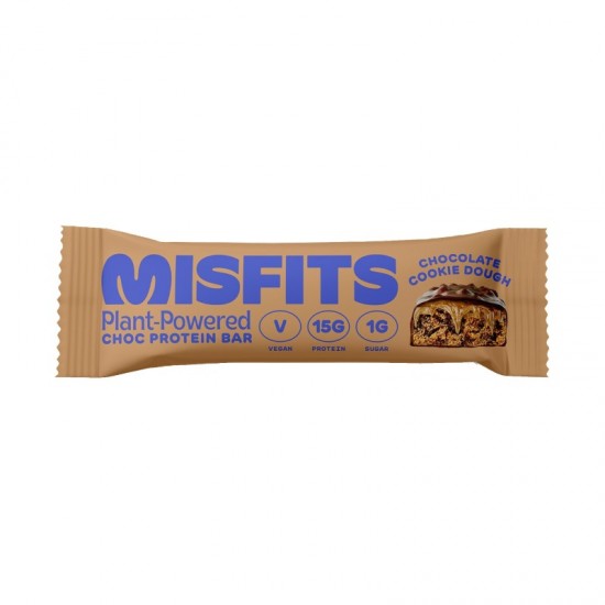 Misfits Vegan Protein Bar - Chocolate Cookie Dough (12x45g)