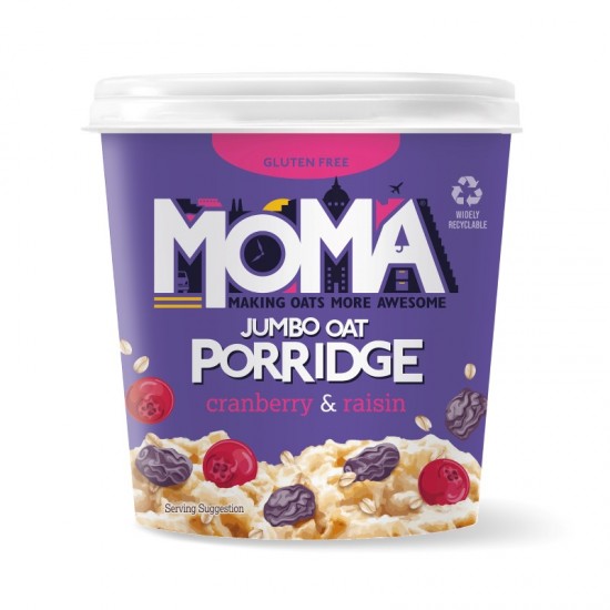 MOMA Porridge Pot - Cranberry & Raisin (12x70g)