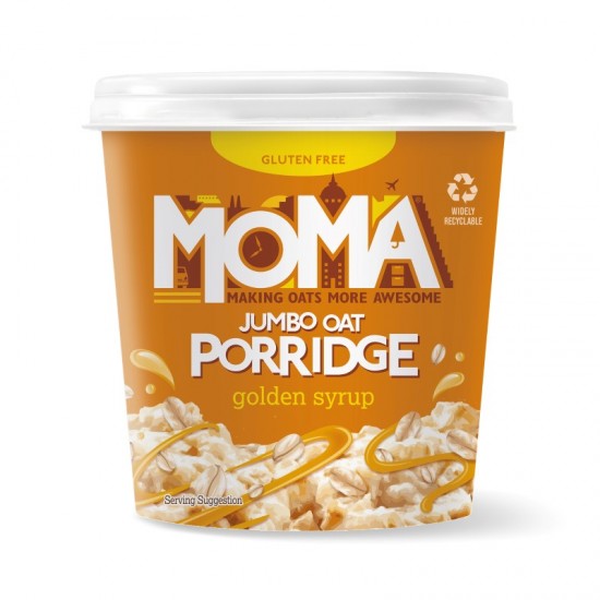 MOMA Porridge Pot - Golden Syrup (12x70g)