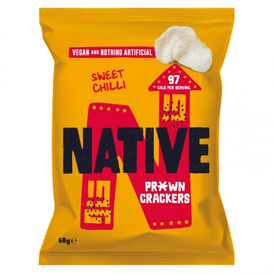 Native Prawn Crackers - Sweet Chilli (12x60g)