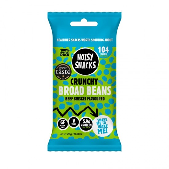 Noisy Snacks Broad Beans - Beef Brisket (10x25g)