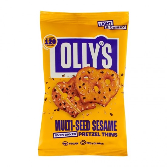 Olly's Pretzel Thins - Multiseed Sesame (10x35g)