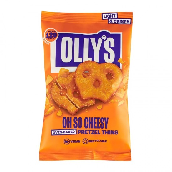 Olly's Pretzel Thins - Oh So Cheesy (10x35g)