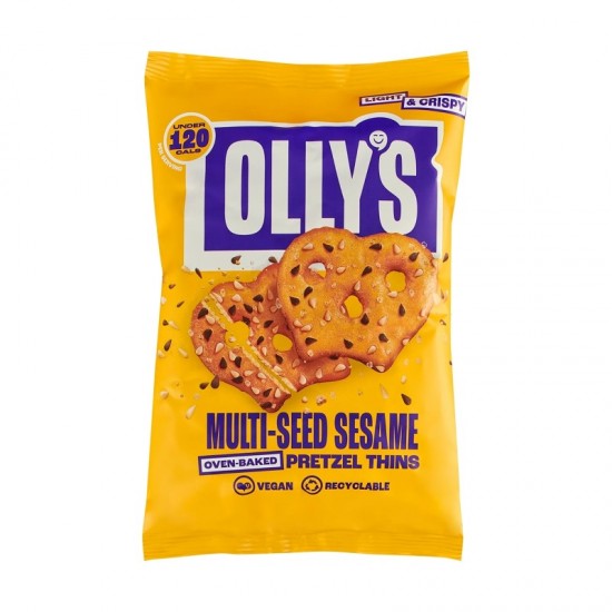 Olly's Sharing Pretzel Thins - Multiseed Sesame (7x140g)