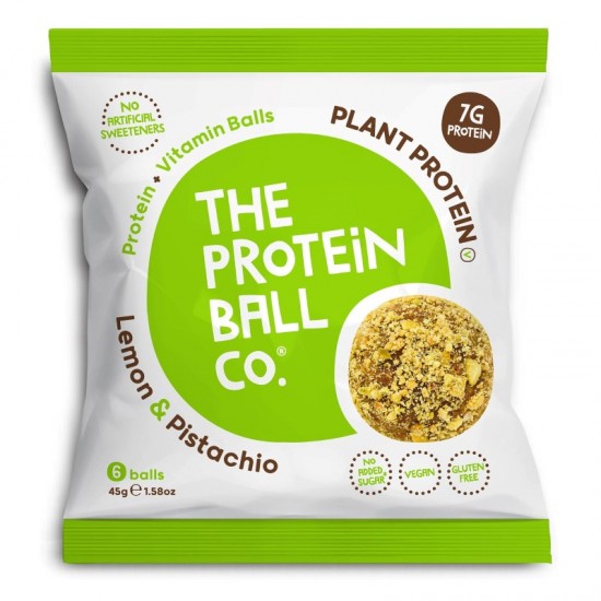 The Protein Ball Co Protein Balls - Lemon & Pistachio (10x45g)