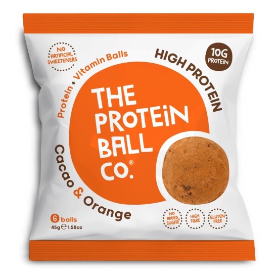 The Protein Ball Co Protein Balls - Cacao & Orange (10x45g)