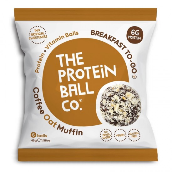 The Protein Ball Co Protein Balls - Coffee Oat Muffin (10x45g)