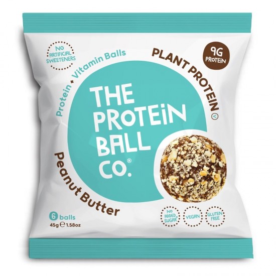 The Protein Ball Co Protein Balls - Vegan Peanut Butter (10x45g)