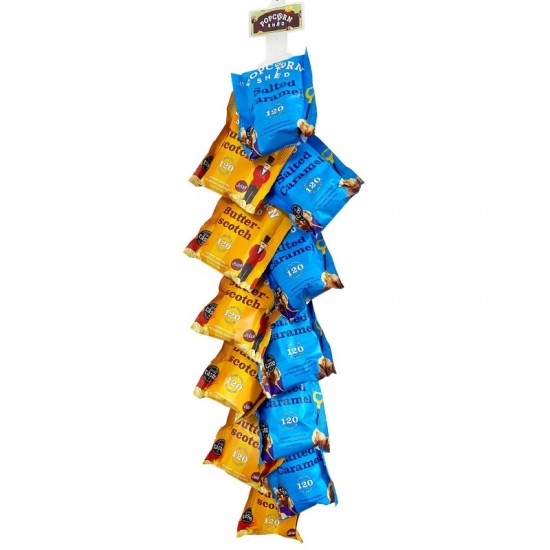 Popcorn Shed Snack Pack - Salted Caramel and Butterscotch - Clip Strip (24x24g) 