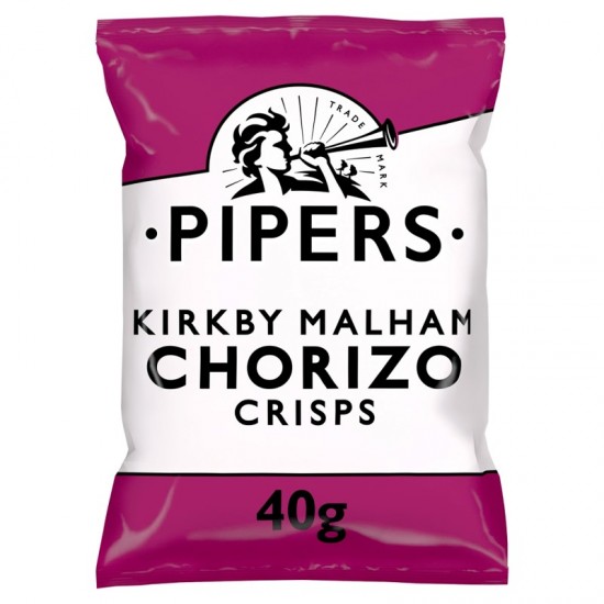 Pipers Potato Crisps - Chorizo (24x40g)