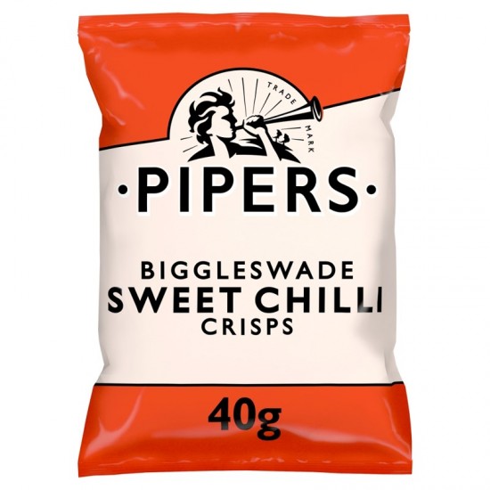 Pipers Potato Crisps - Sweet Chilli (24x40g)