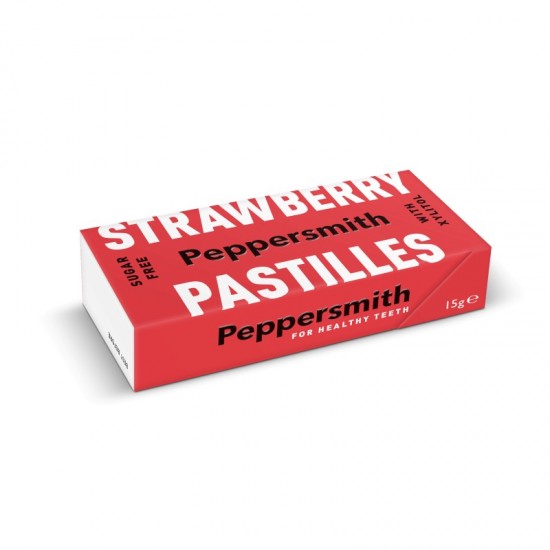 Peppersmith Pastilles - Strawberry (12x15g)