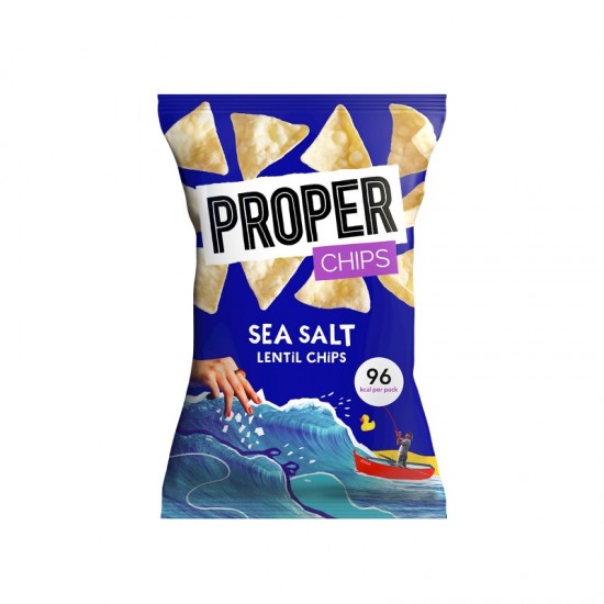 Properchips Impulse Lentil Chips - Sea Salt (24x20g)