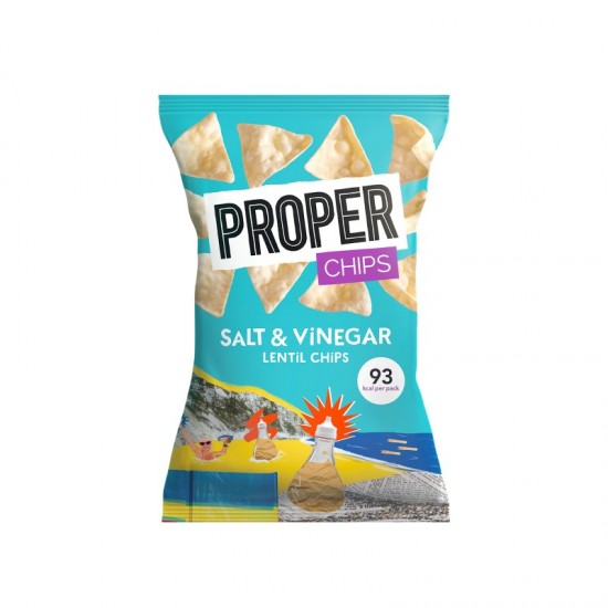 Properchips Impulse Lentil Chips - Salt & Vinegar (24x20g)