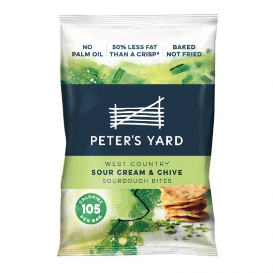 Peter's Yard Sourdough Bites - West Country Sour Cream & Chive (12x24g