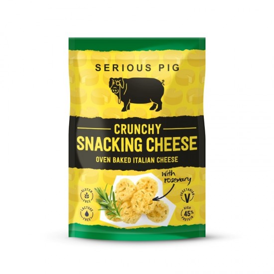 Serious Pig Crunchy Snacking Cheese - with Rosemary (24x24g)