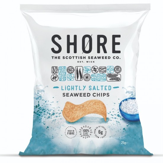 Shore Seaweed Chips - Lightly Salted (14x25g)