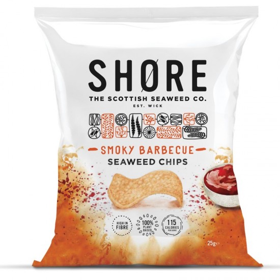 Shore Seaweed Chips - Barbecue (14x25g)