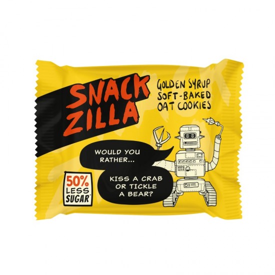 Snackzilla Oat Cookies - Golden Syrup (15x30g)