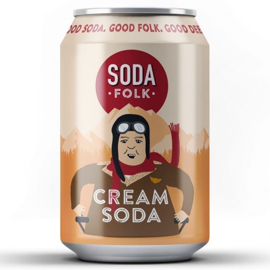 Soda Folk Craft Soda - Cream Soda (24x330ml)