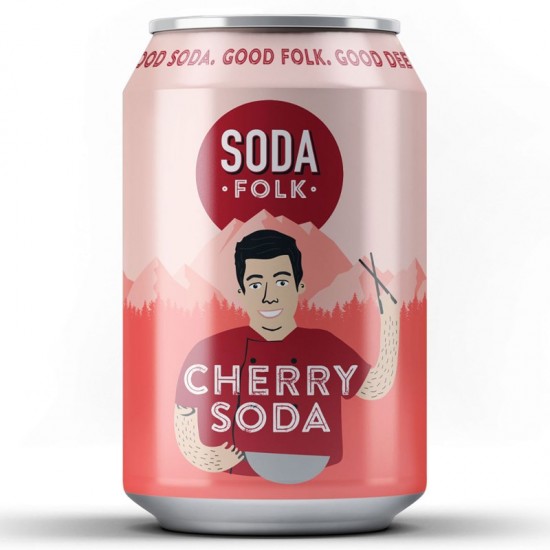 Soda Folk Craft Soda - Cherry (24x330ml)