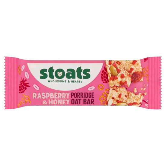 Stoats Oat Bar - Raspberry & Honey (24x42g)