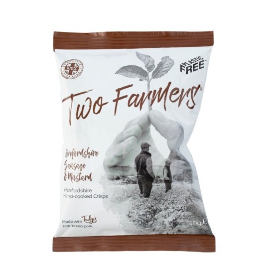 Two Farmers Crisps - Hereford Sausage & Mustard (24x40g)