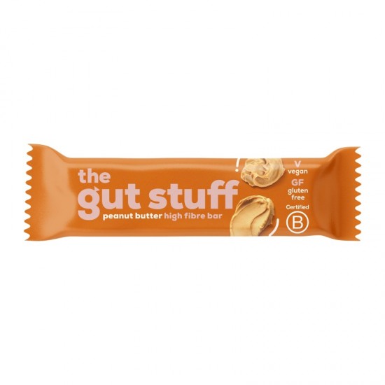 The Gut Stuff High Fibre Bar - Peanut Butter (12x35g)