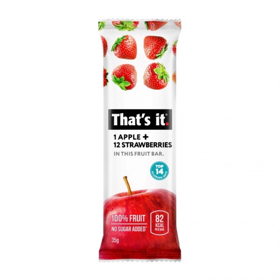 That's It Fruit Bar - Apple & Strawberry (12x35g)