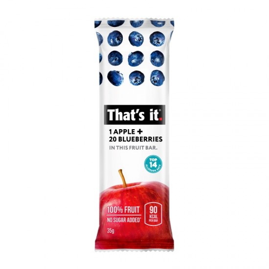 That's It Fruit Bar - Apple & Blueberry (12x35g)