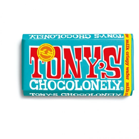 Tony's Chocolonely Bar - Milk Crispy Wafer (15x180g)