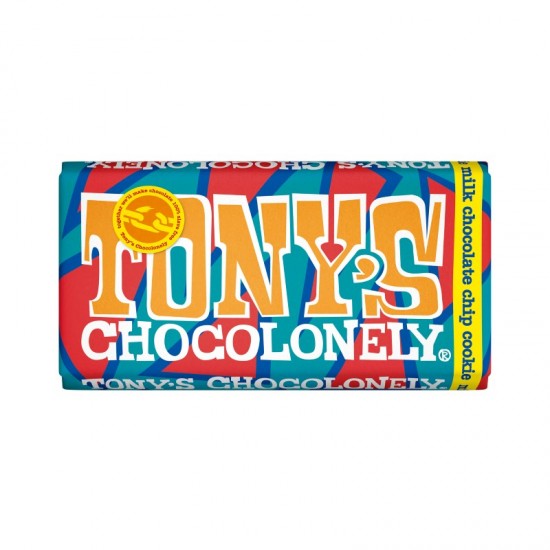 Tony's Chocolonely Bar - Milk Chocolate Cookie Chip (15x180g)