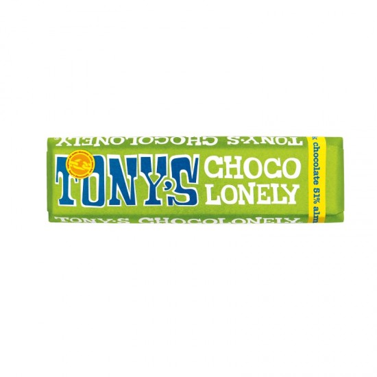 Tony's Chocolonely Impulse Bar - Dark Chocolate, Almond and Sea Salt (35x47g)