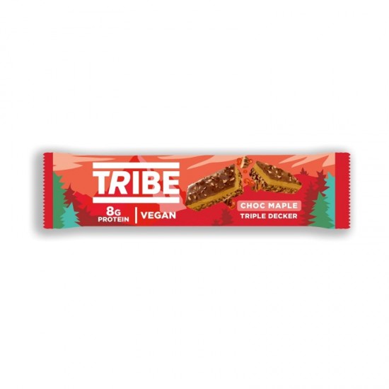 Tribe Triple Decker - Dark Chocolate Maple (12x40g)