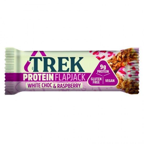 Trek Protein Flapjack - White Choc & Raspberry (16x50g)