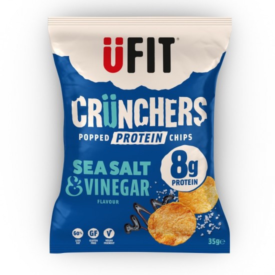 UFIT Crunchers - Sea Salt & Vinegar  (18x35g)