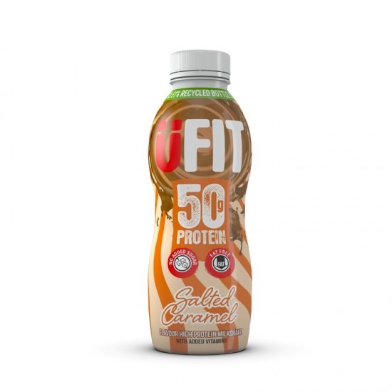 UFIT 50g High Protein Shake - Salted Caramel (8x500ml)