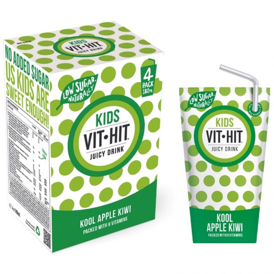 VITHIT Kids Drink - Kool Apple Kiwi (24x180ml)