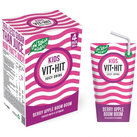 VITHIT Kids Drink - Berry Apple Boom Boom (24x180ml)