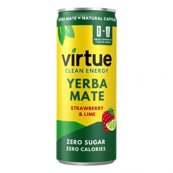 Virtue Yerba Mate - Strawberry & Lime (12x250ml)