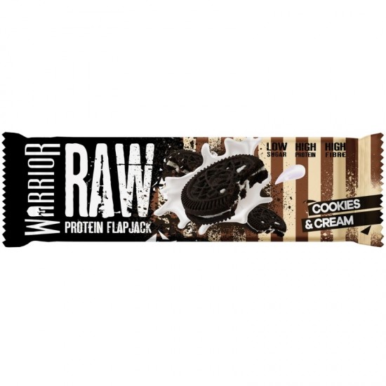 Warrior Raw Flapjack - Cookies & Cream (12x75g)