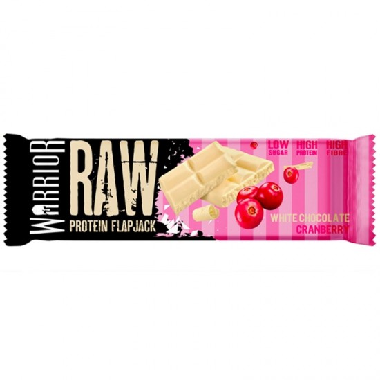 Warrior Raw Flapjack - White Chocolate Cranberry (12x75g)