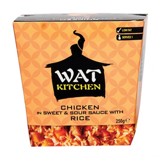 Wat Kitchen Microwave Rice Pot - Chicken in Sweet & Sour Sauce (6x250g)