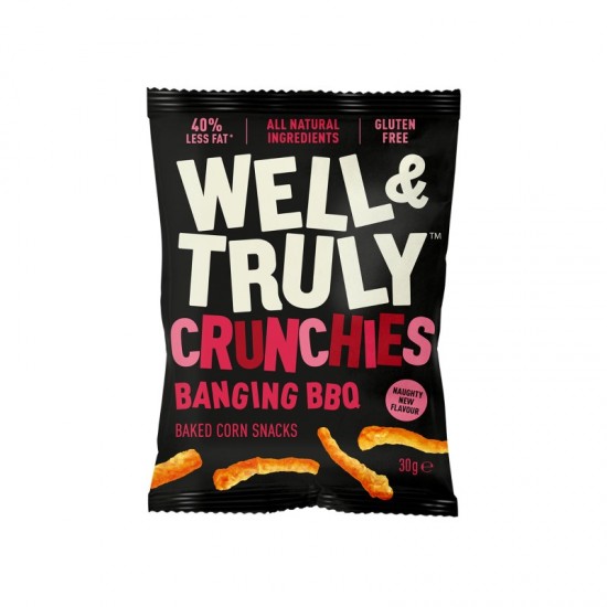 Well & Truly Baked Corn Crunchies - Bangin' BBQ Sticks (10x30g)