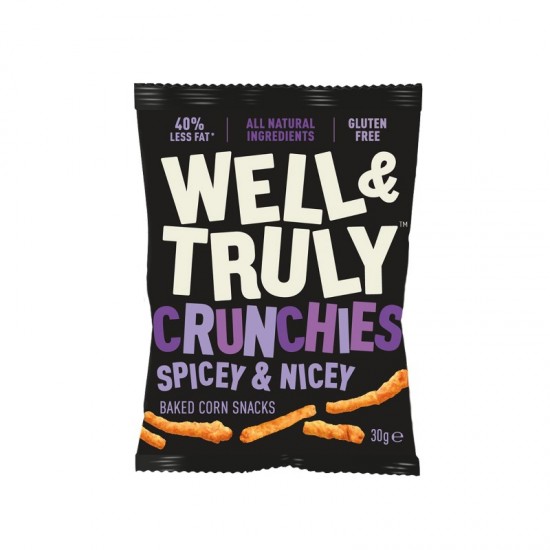 Well & Truly Baked Corn Crunchies - Spicey & Nicey (10x30g)