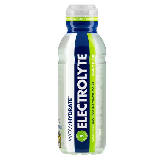 Wow Hydrate Electrolyte Drink - Lemon (12x500ml)