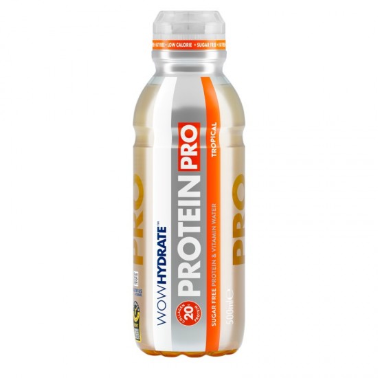 Wow Hydrate 20g Protein Drink - Tropical (12x500ml)