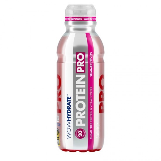 Wow Hydrate 20g Protein Drink - Summer Fruits(12x500ml)