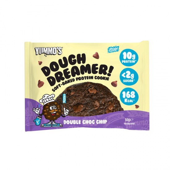 Yummo's Vegan Protein Cookie - Double Chocolate Chip (12x50g)