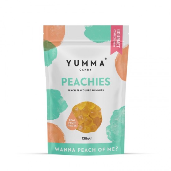 Yumma Candy Pouch - Peachies (10x138g)